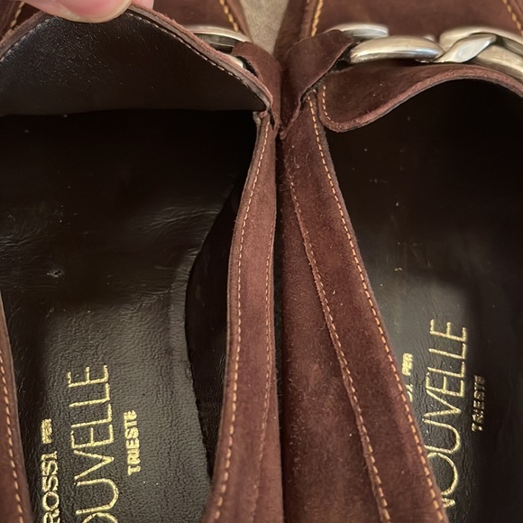 Luca Grossi  per LA NOUVELLE Trieste Brown Suede Made in Italy Size 36 - Picture 11 of 11